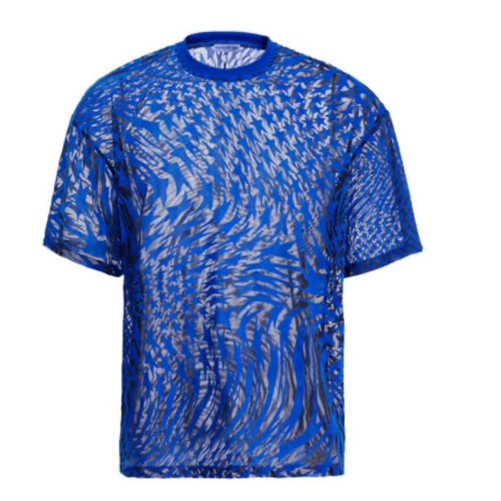 Mugler Swirling Star Mesh T-Shirt